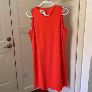 Sara Campbell Orange Sleeveless Dress. Size Large.